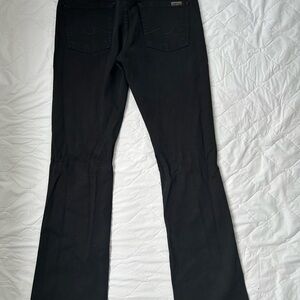 7 For All Mankind Black Jeans with Branded Rivet